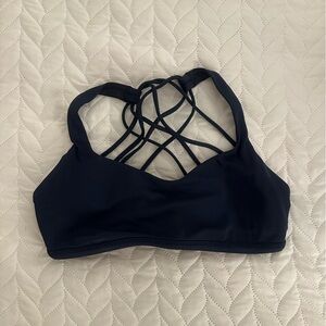 Lululemon Athletica Navy Strappy Sports Bra